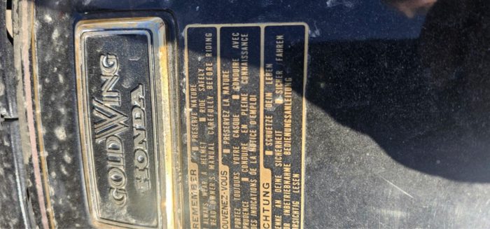 A447425 – 1982 HONDA GOLDWING - Image 2